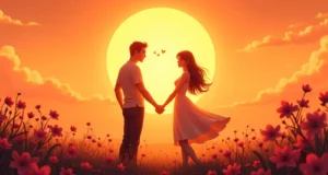 As time passes, remembering love.